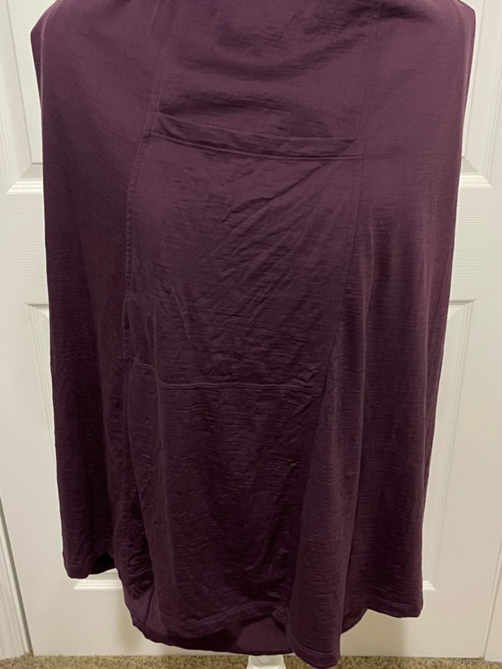 Reversible Summer Midi Dress with Waist Tie in marionberry - Picture 9 of 11